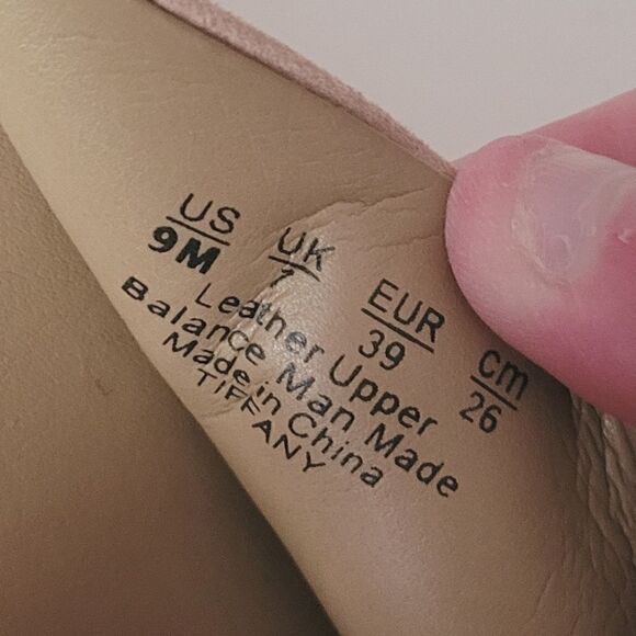 Franco Sarto Tiffany Crisscross Wedges in Blush Pink Size 9 - Picture 4 of 9